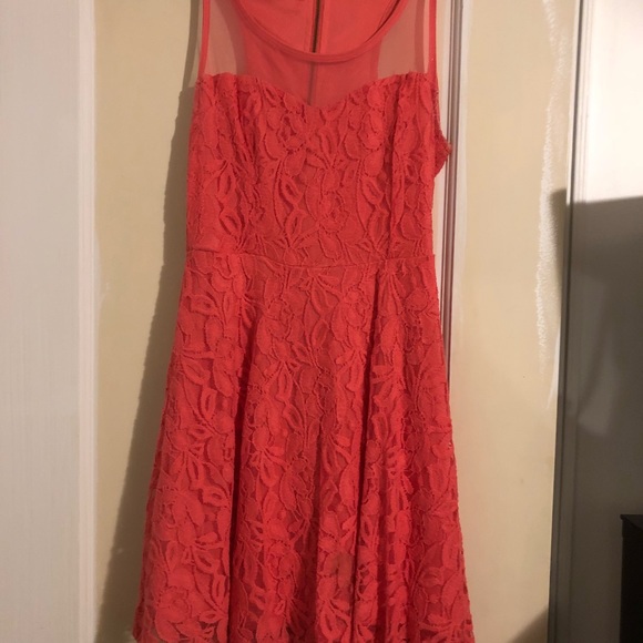 Tangerine colored dress - Picture 2 of 2